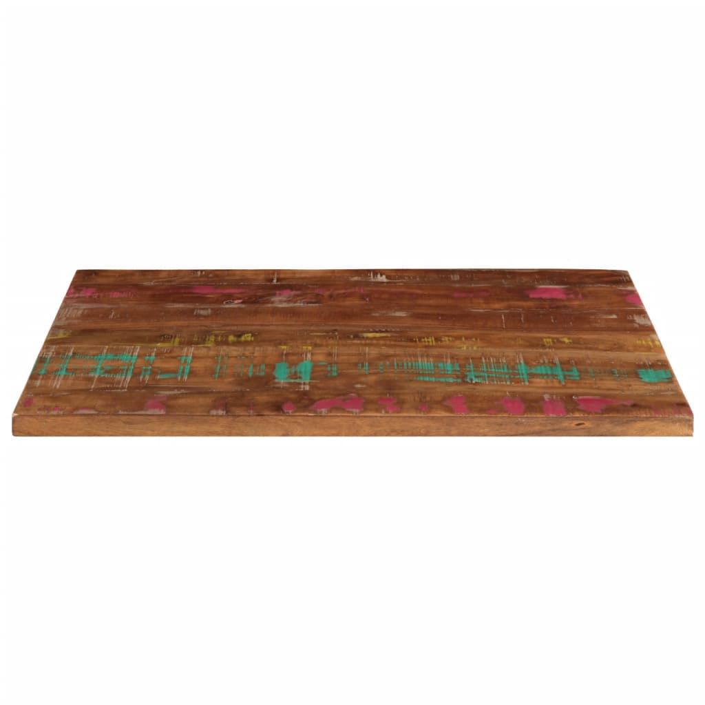 Tischplatte 80x60x3,8 cm Rechteckig Altholz Massiv