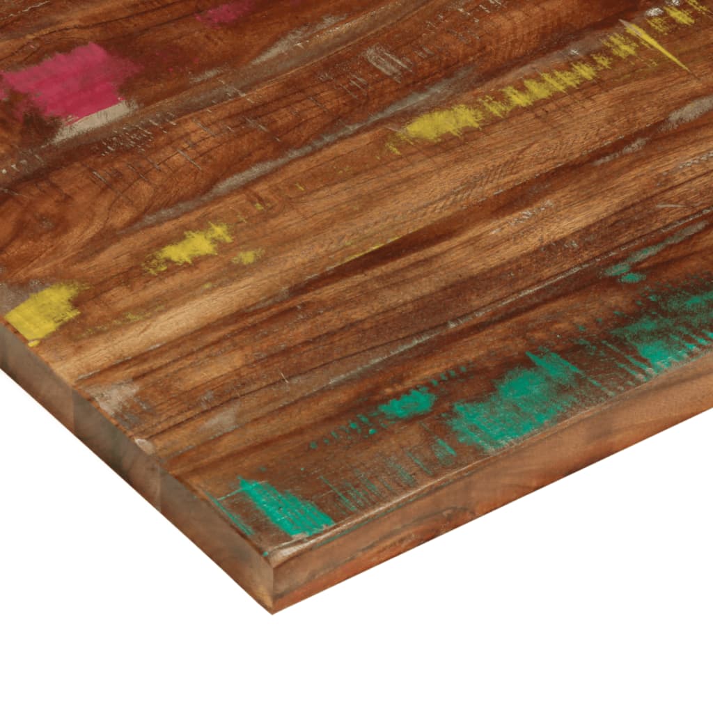 Tischplatte 80x60x3,8 cm Rechteckig Altholz Massiv