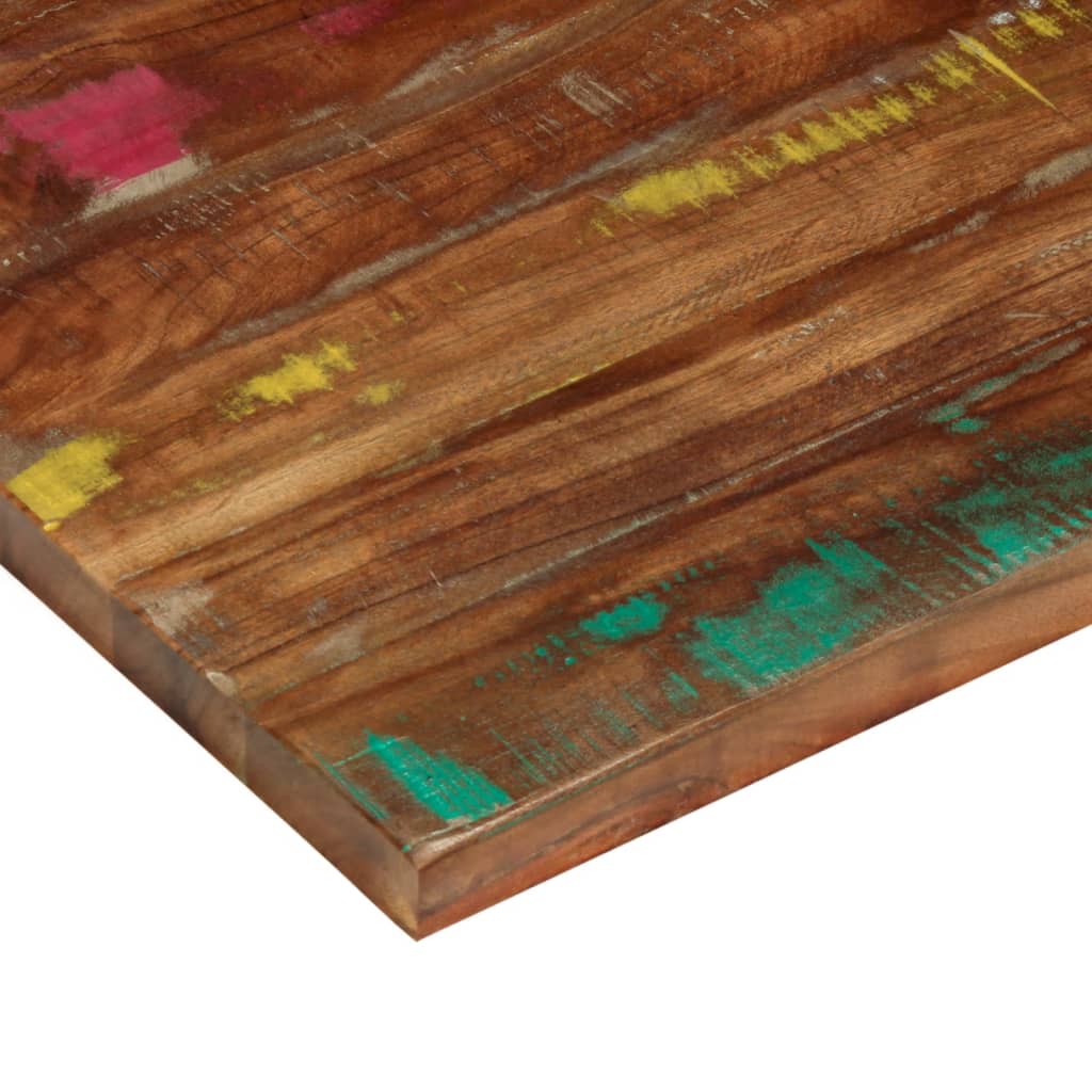 Tischplatte 90x60x3,8 cm Rechteckig Altholz Massiv
