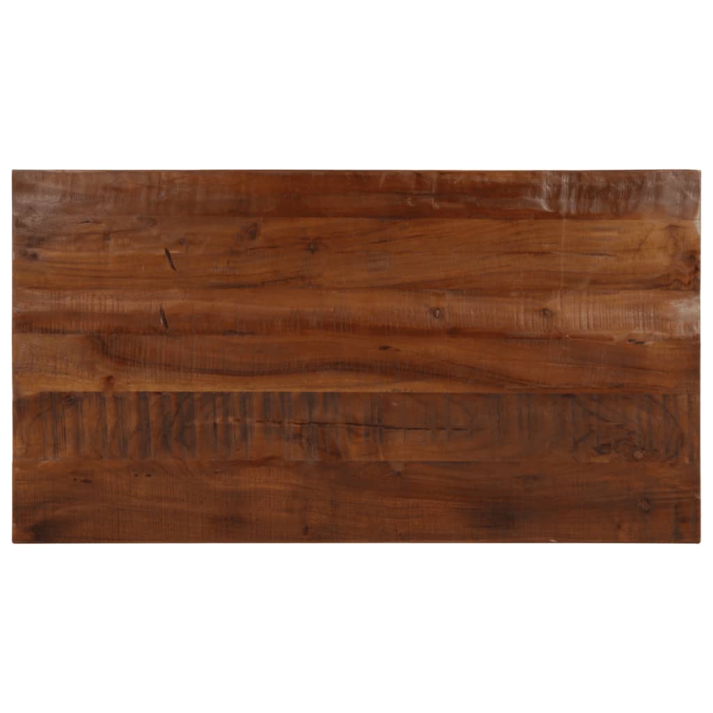 Tischplatte 110x50x2,5 cm Rechteckig Altholz Massiv