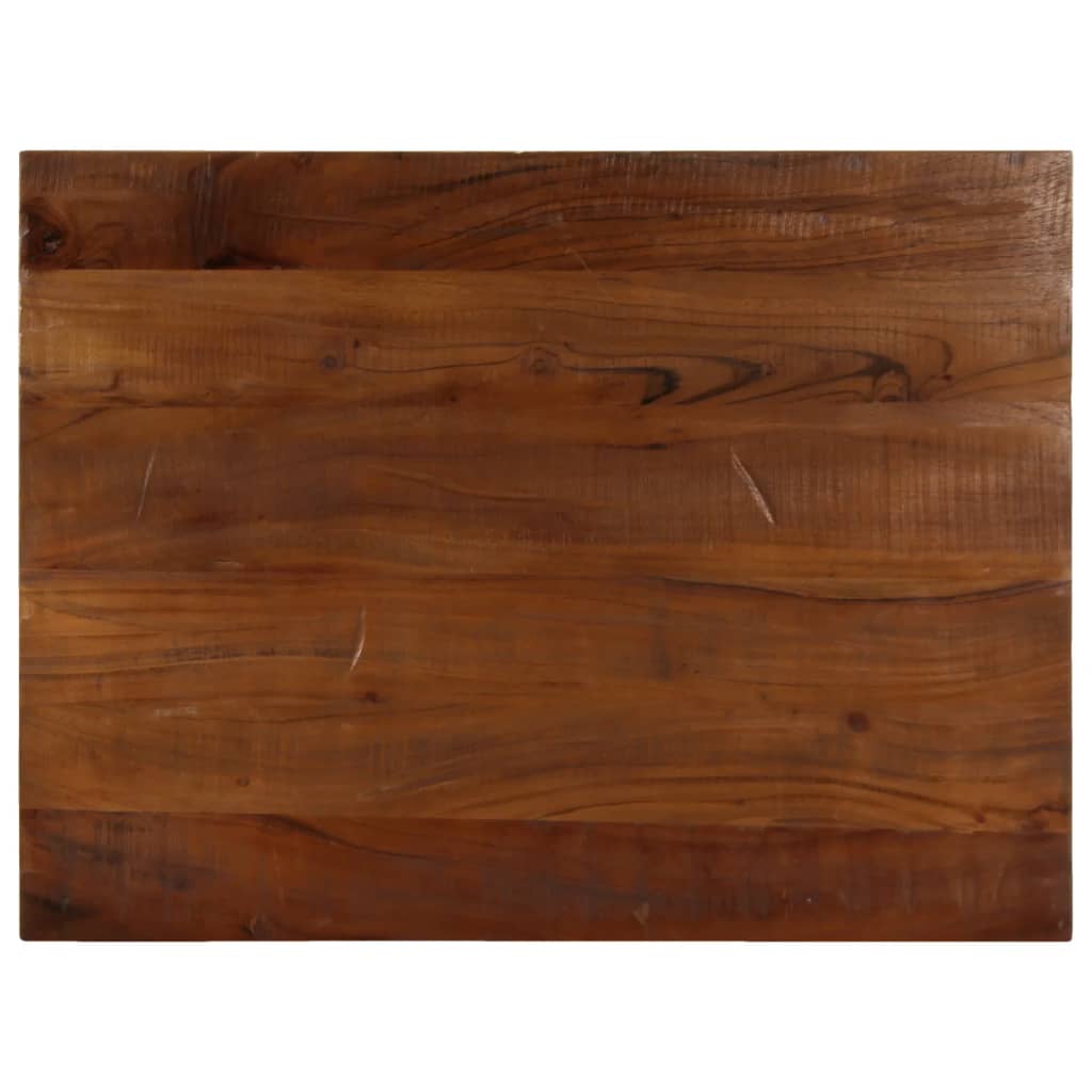 Tischplatte 80x60x2,5 cm Rechteckig Altholz Massiv