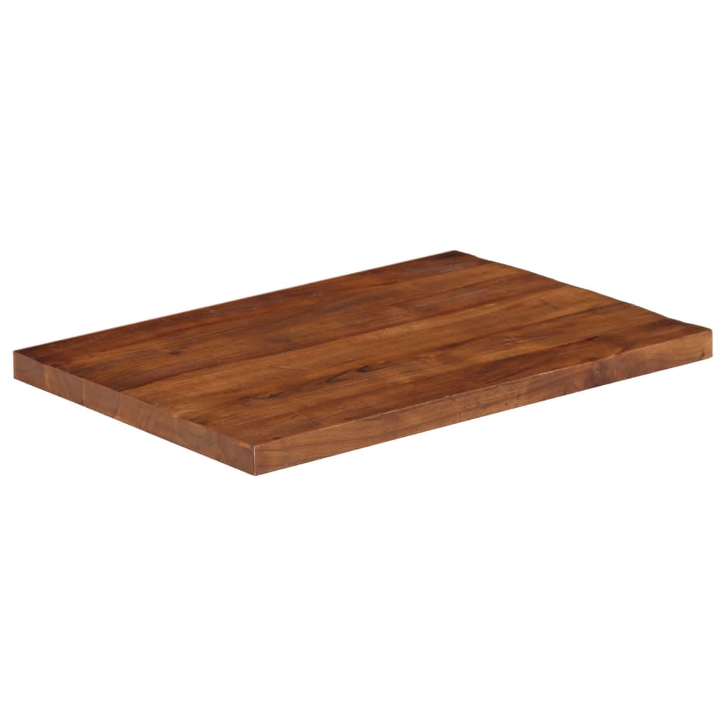 Tischplatte 80x60x2,5 cm Rechteckig Altholz Massiv