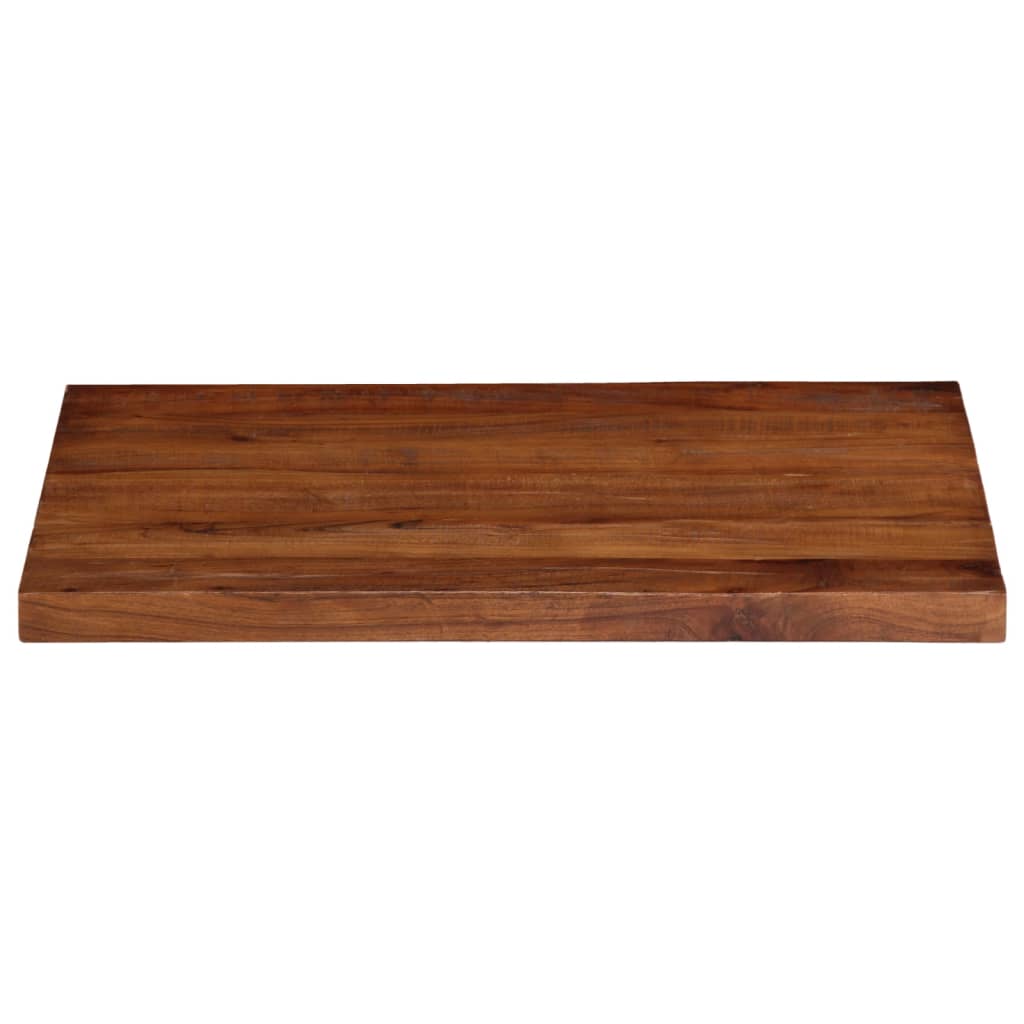 Tischplatte 80x60x2,5 cm Rechteckig Altholz Massiv