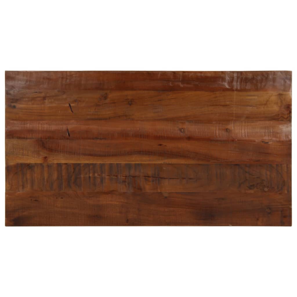 Tischplatte 100x70x2,5 cm Rechteckig Altholz Massiv