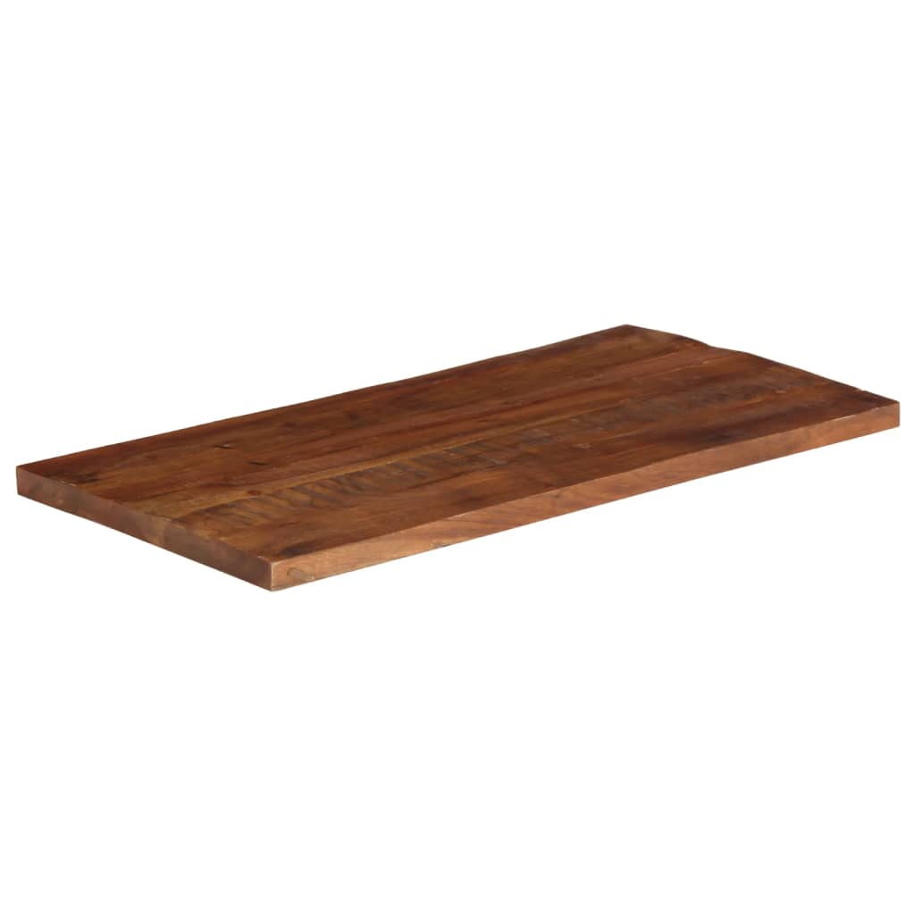Tischplatte 100x70x2,5 cm Rechteckig Altholz Massiv