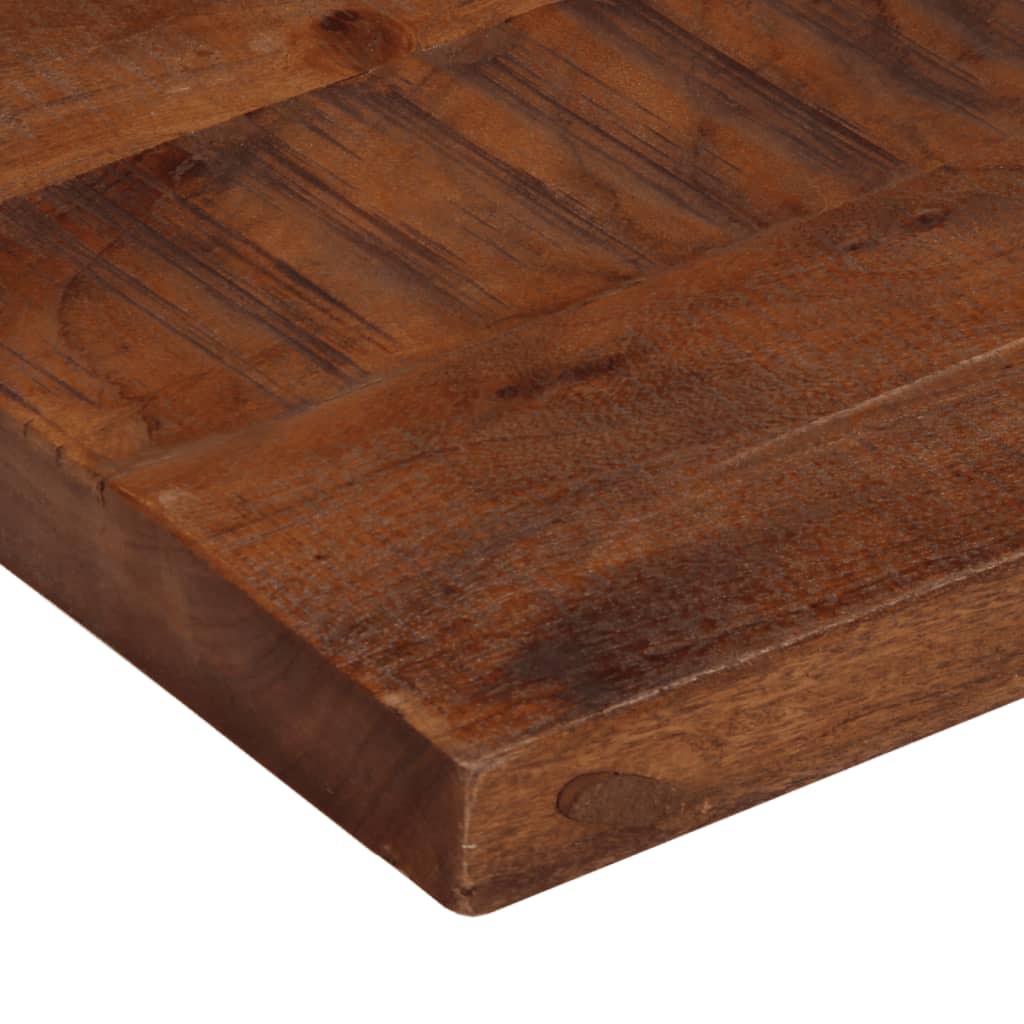 Tischplatte 100x70x2,5 cm Rechteckig Altholz Massiv