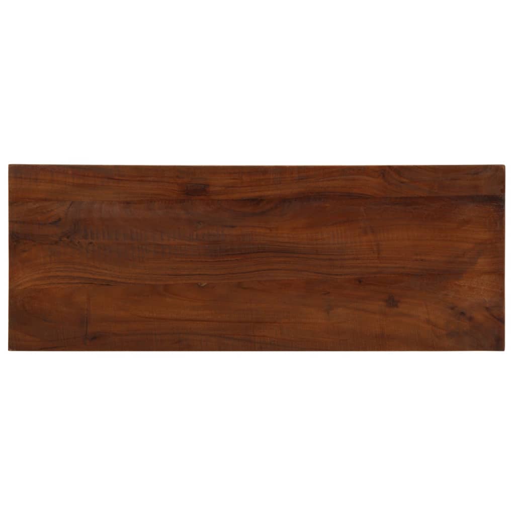 Tischplatte 90x20x3,8 cm Rechteckig Altholz Massiv