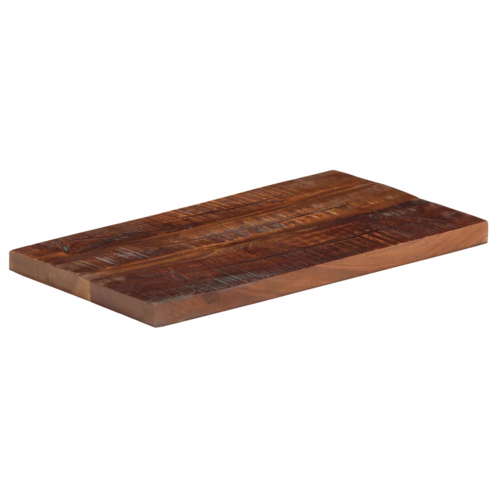 Tischplatte 50x30x3,8 cm Rechteckig Altholz Massiv