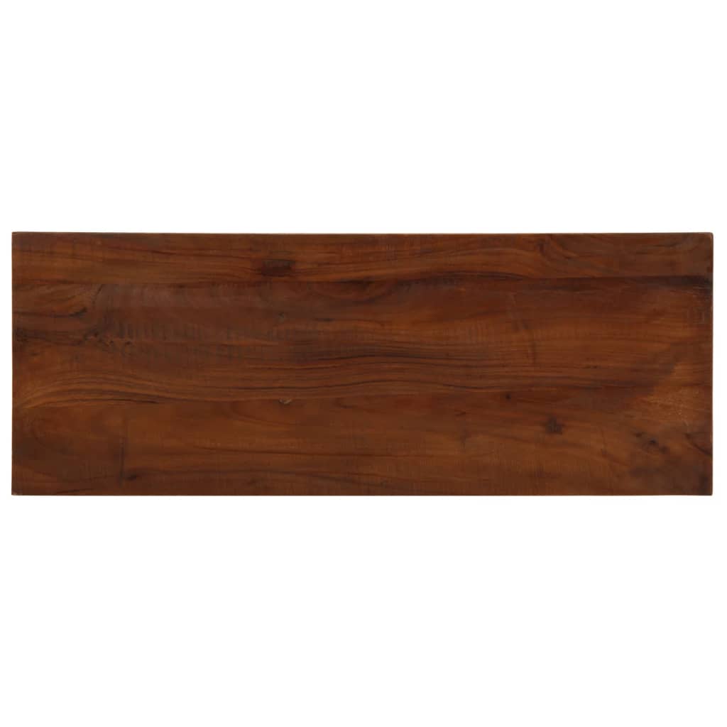 Tischplatte 70x30x3,8 cm Rechteckig Altholz Massiv
