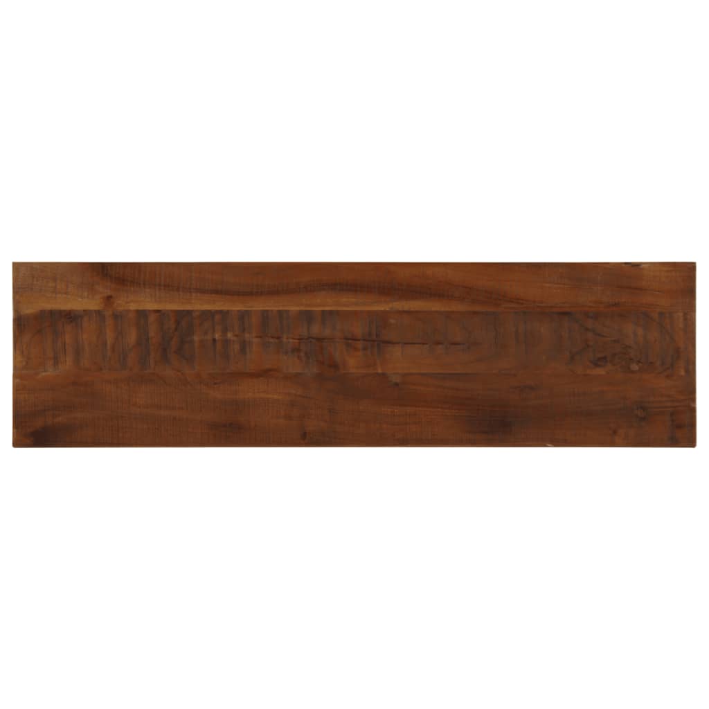 Tischplatte 110x30x3,8 cm Rechteckig Altholz Massiv