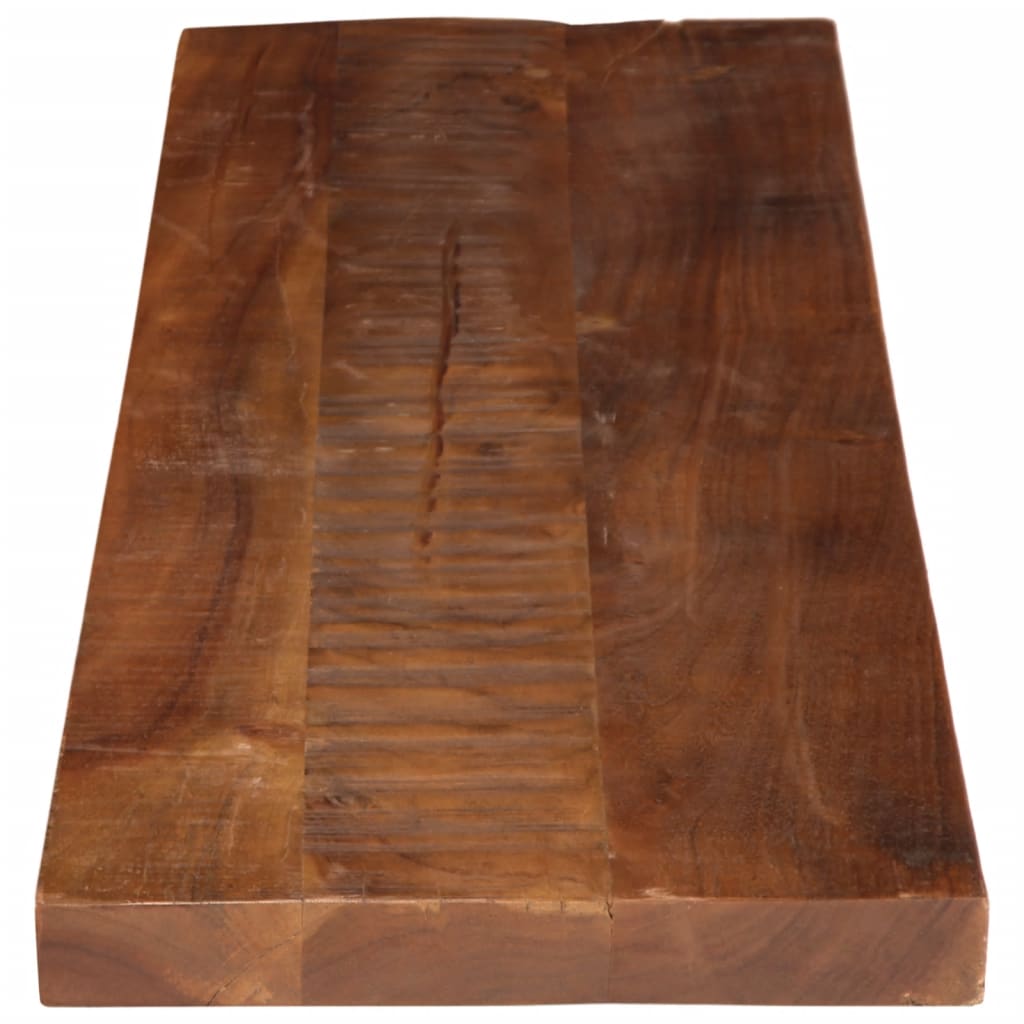 Tischplatte 110x30x3,8 cm Rechteckig Altholz Massiv