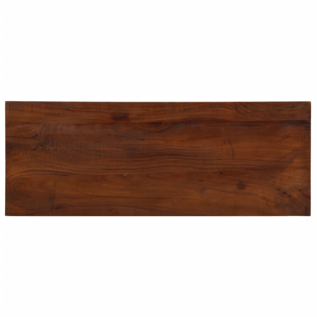 Tischplatte 90x40x3,8 cm Rechteckig Altholz Massiv
