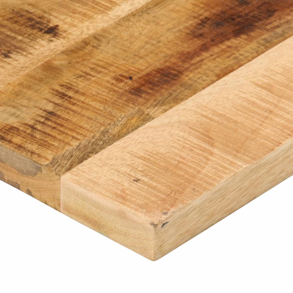 Tischplatte 90x30x2,5 cm Rechteckig Raues Massivholz Mango