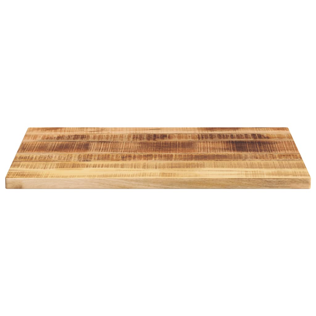 Tischplatte 80x50x2,5 cm Rechteckig Raues Massivholz Mango