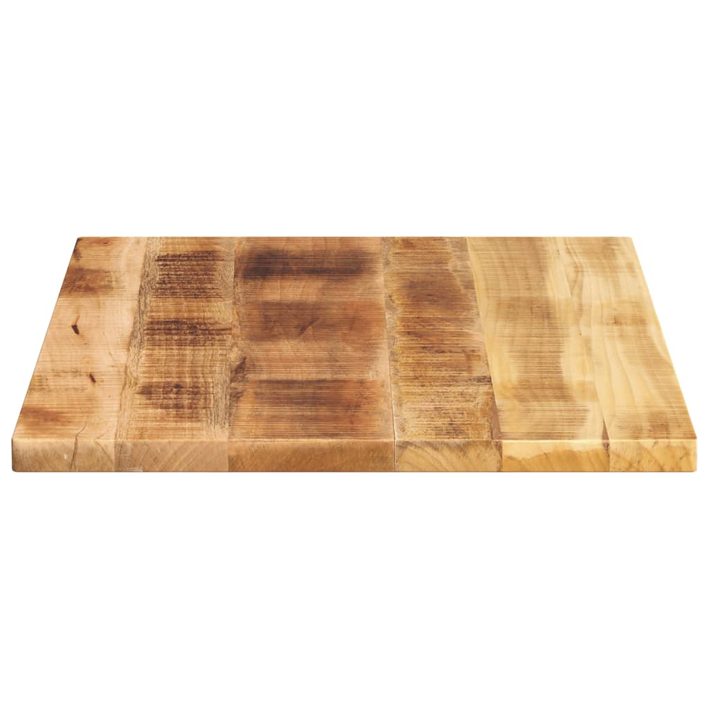 Tischplatte 80x50x2,5 cm Rechteckig Raues Massivholz Mango