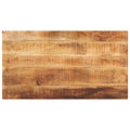 Tischplatte 120x50x2,5 cm Rechteckig Raues Massivholz Mango