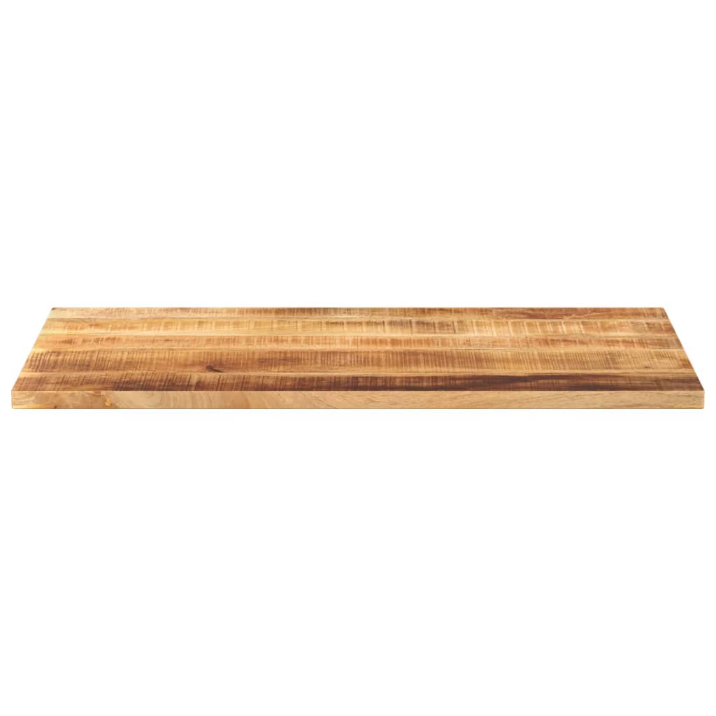 Tischplatte 110x60x2,5 cm Rechteckig Raues Massivholz Mango