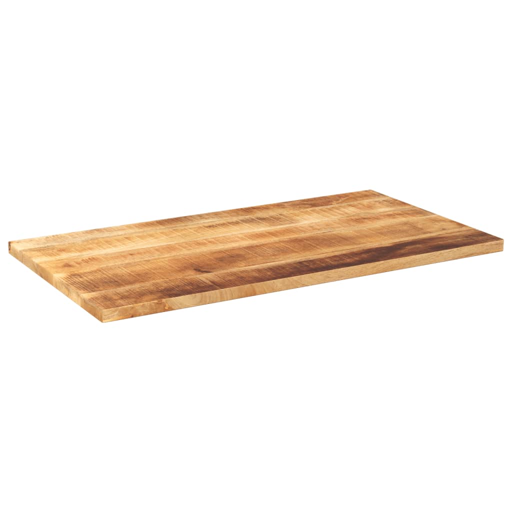 Tischplatte 110x70x2,5 cm Rechteckig Raues Massivholz Mango
