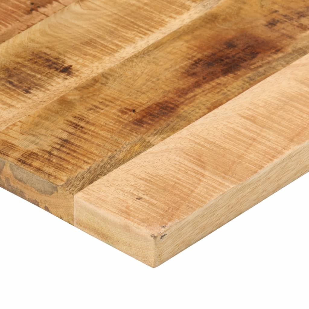 Tischplatte 110x70x2,5 cm Rechteckig Raues Massivholz Mango