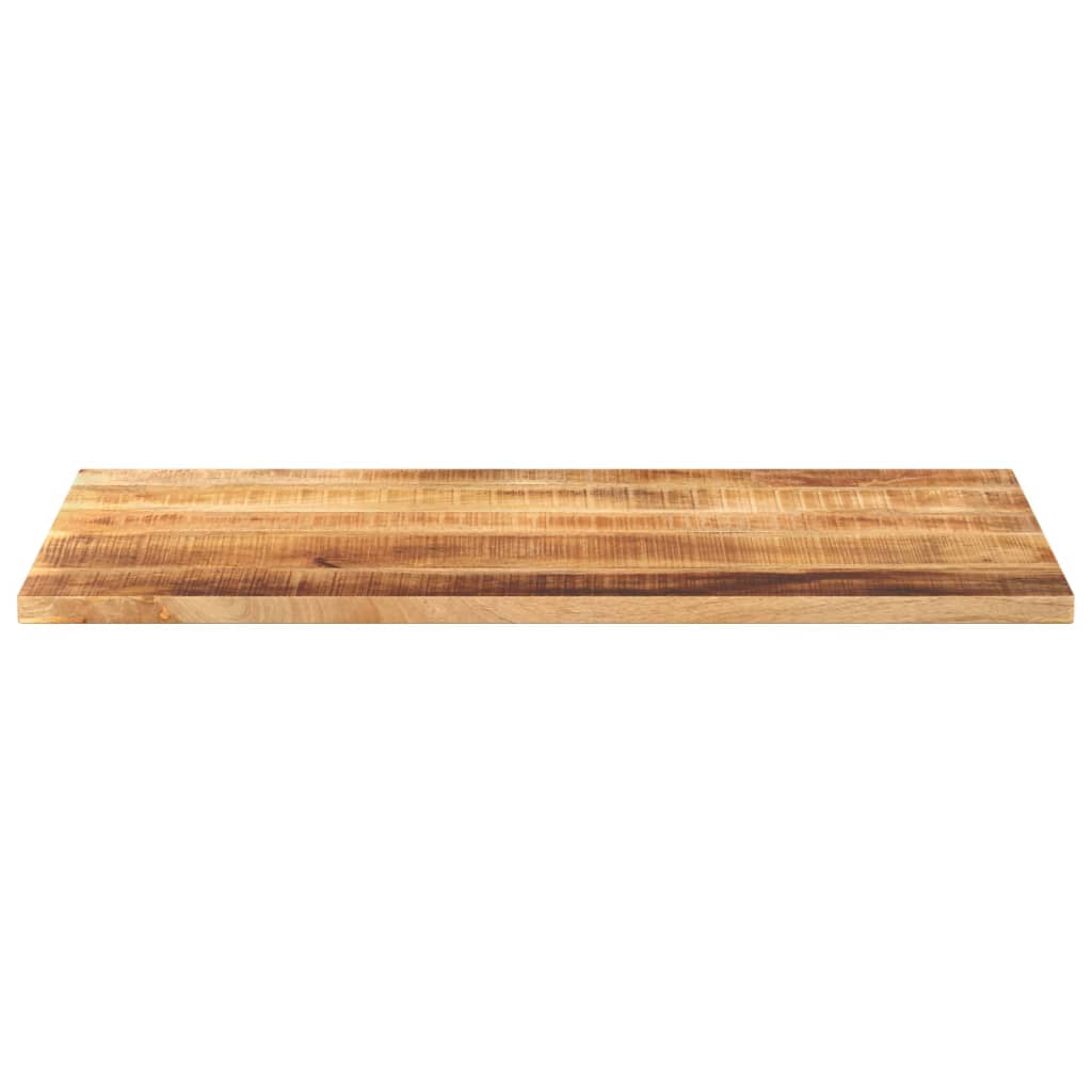 Tischplatte 120x70x2,5 cm Rechteckig Raues Massivholz Mango