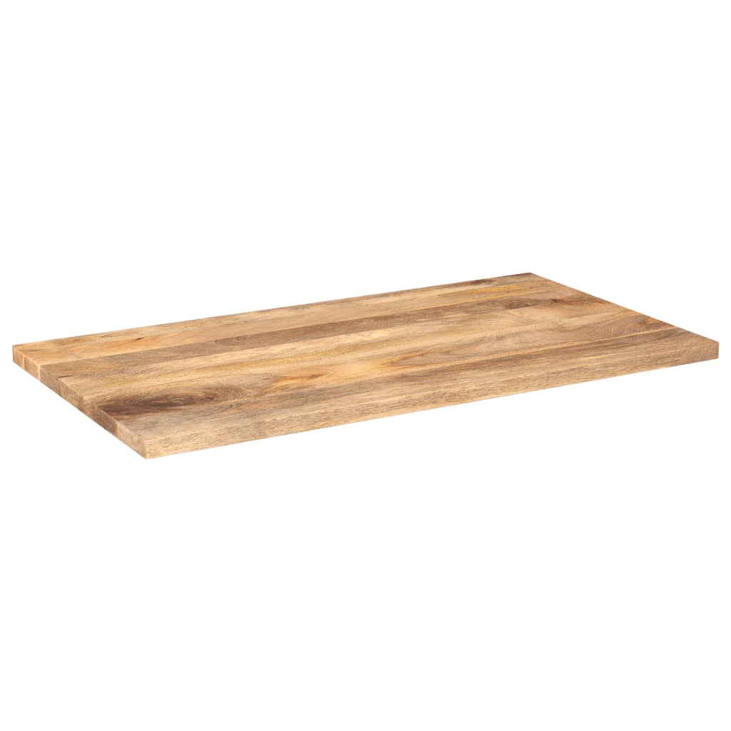Tischplatte 110x50x2,5 cm Rechteckig Massivholz Mango