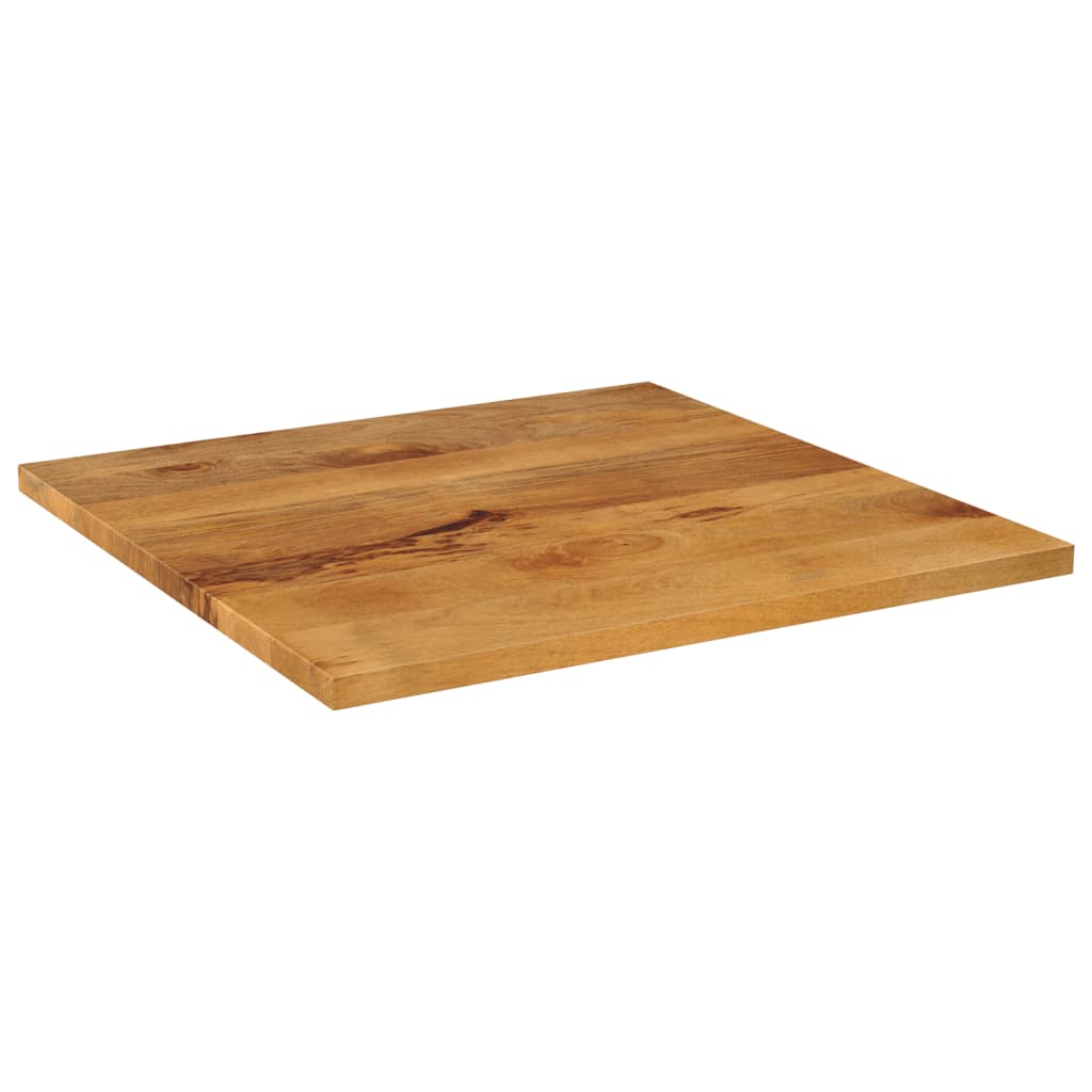 Tischplatte 80x80x2,5 cm Quadratisch Massivholz Mango