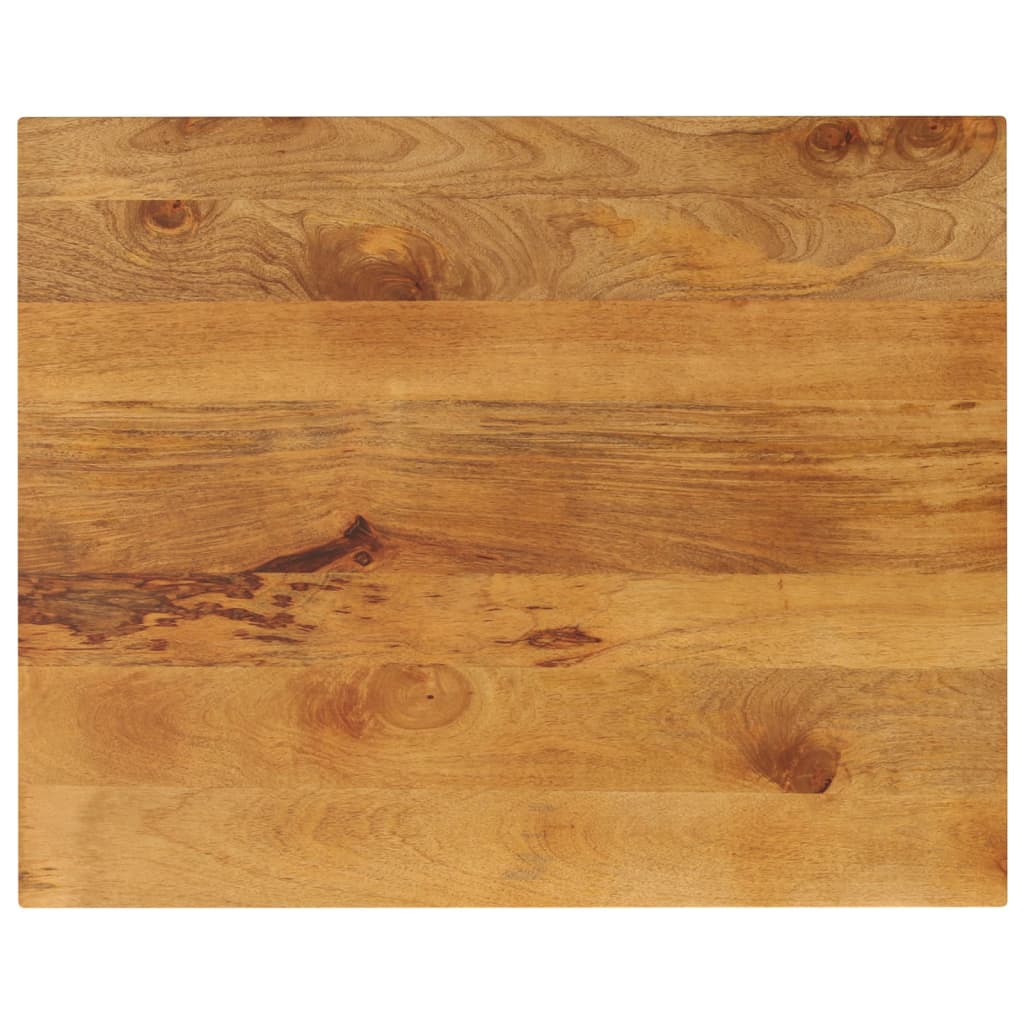 Tischplatte 100x80x2,5 cm Rechteckig Massivholz Mango