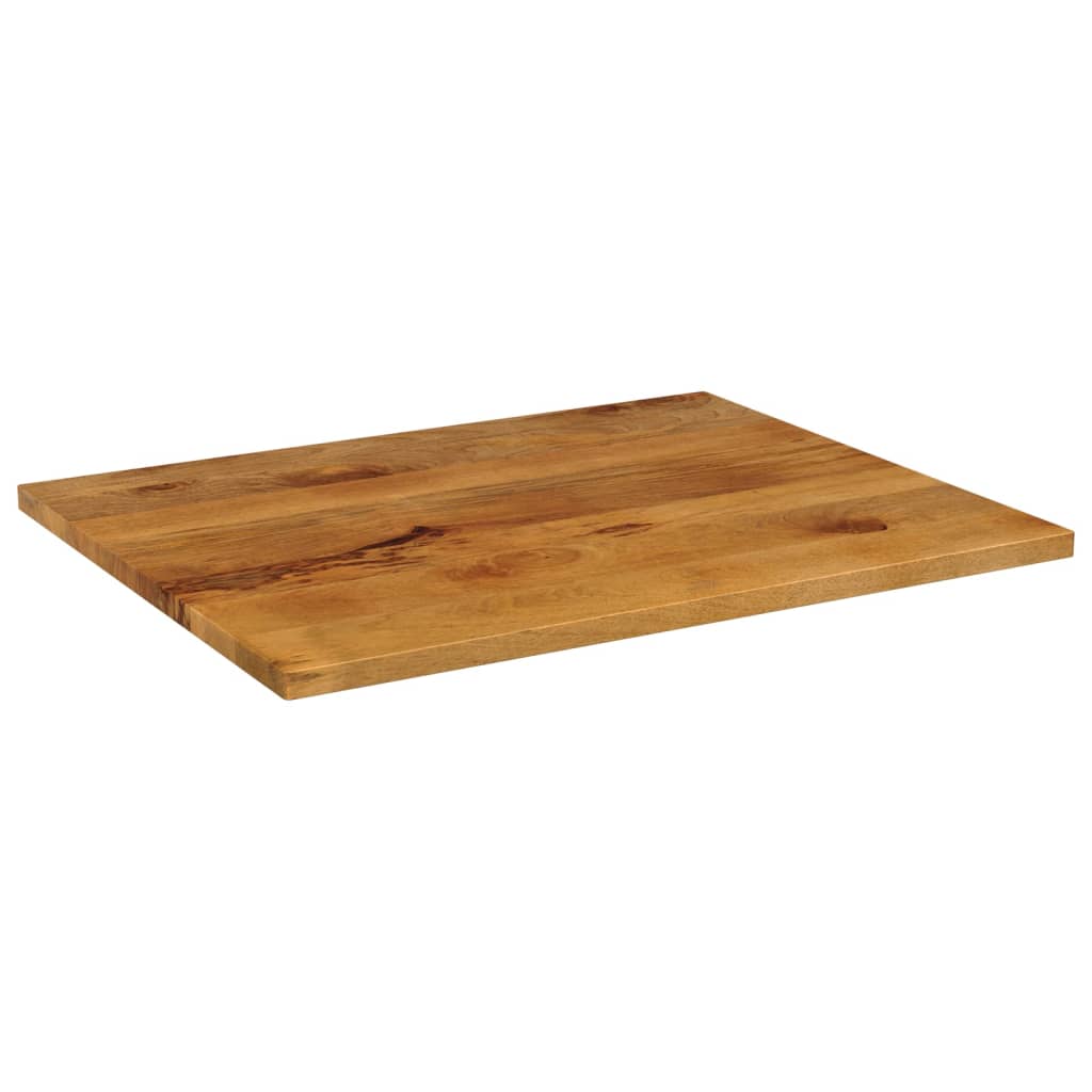 Tischplatte 100x80x2,5 cm Rechteckig Massivholz Mango