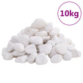 Polierte Kiesel 10 kg Weiß 2-5 cm