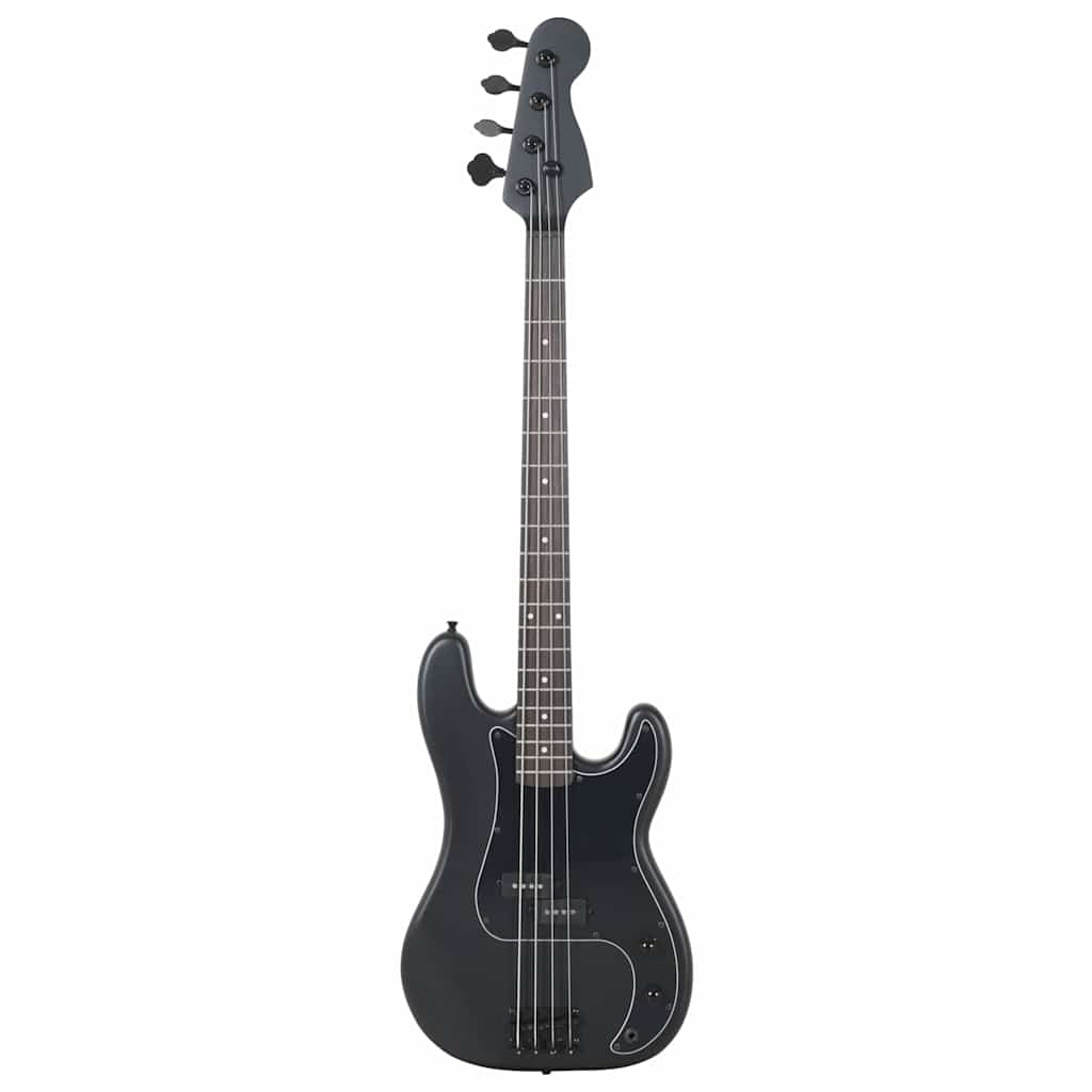 E-Bass für Anfänger mit Tasche Schwarz 4/4 46"