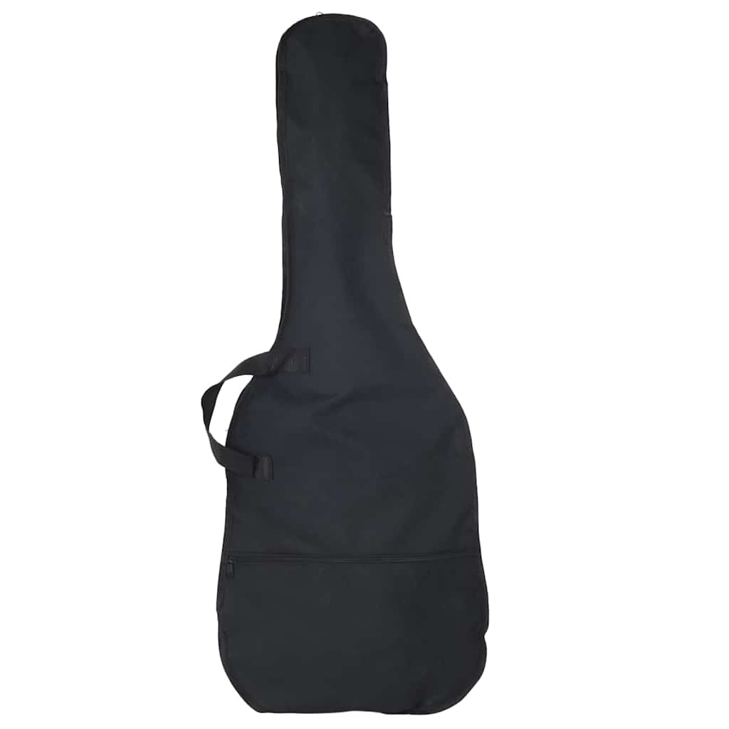 E-Bass für Anfänger mit Tasche Schwarz 4/4 46"
