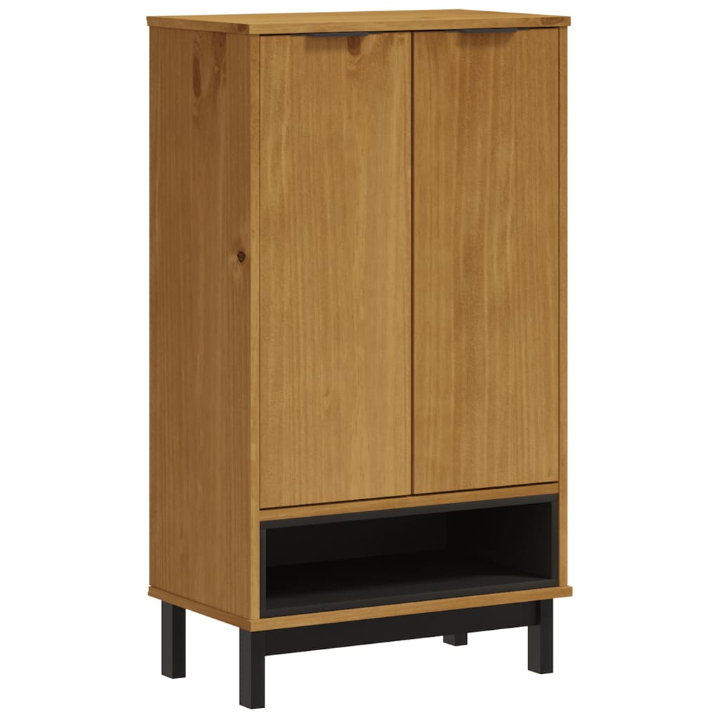 Schuhschrank FLAM 59,5x35x107 cm Massivholz Kiefer