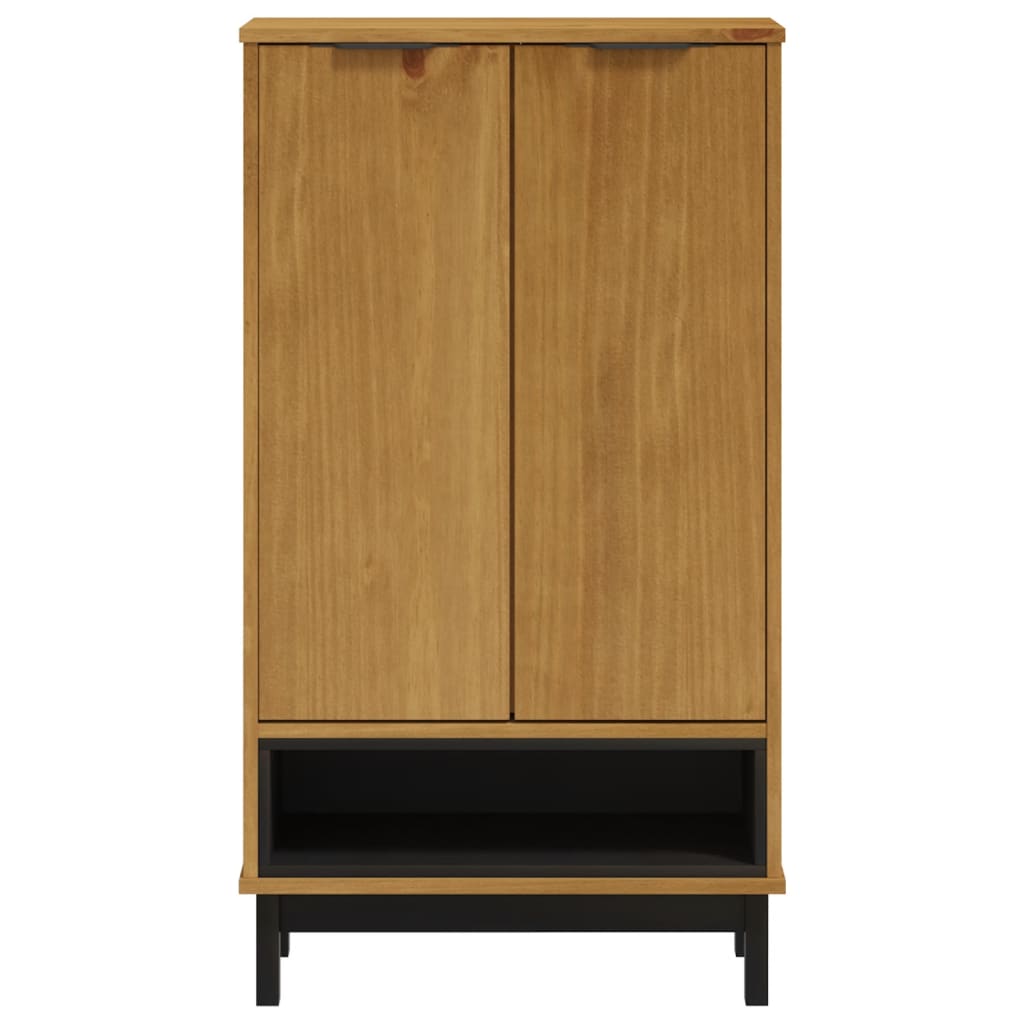 Schuhschrank FLAM 59,5x35x107 cm Massivholz Kiefer