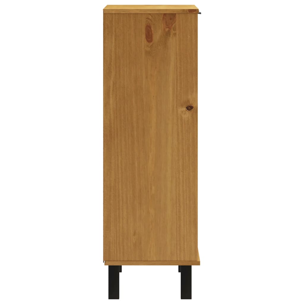 Schuhschrank FLAM 59,5x35x107 cm Massivholz Kiefer
