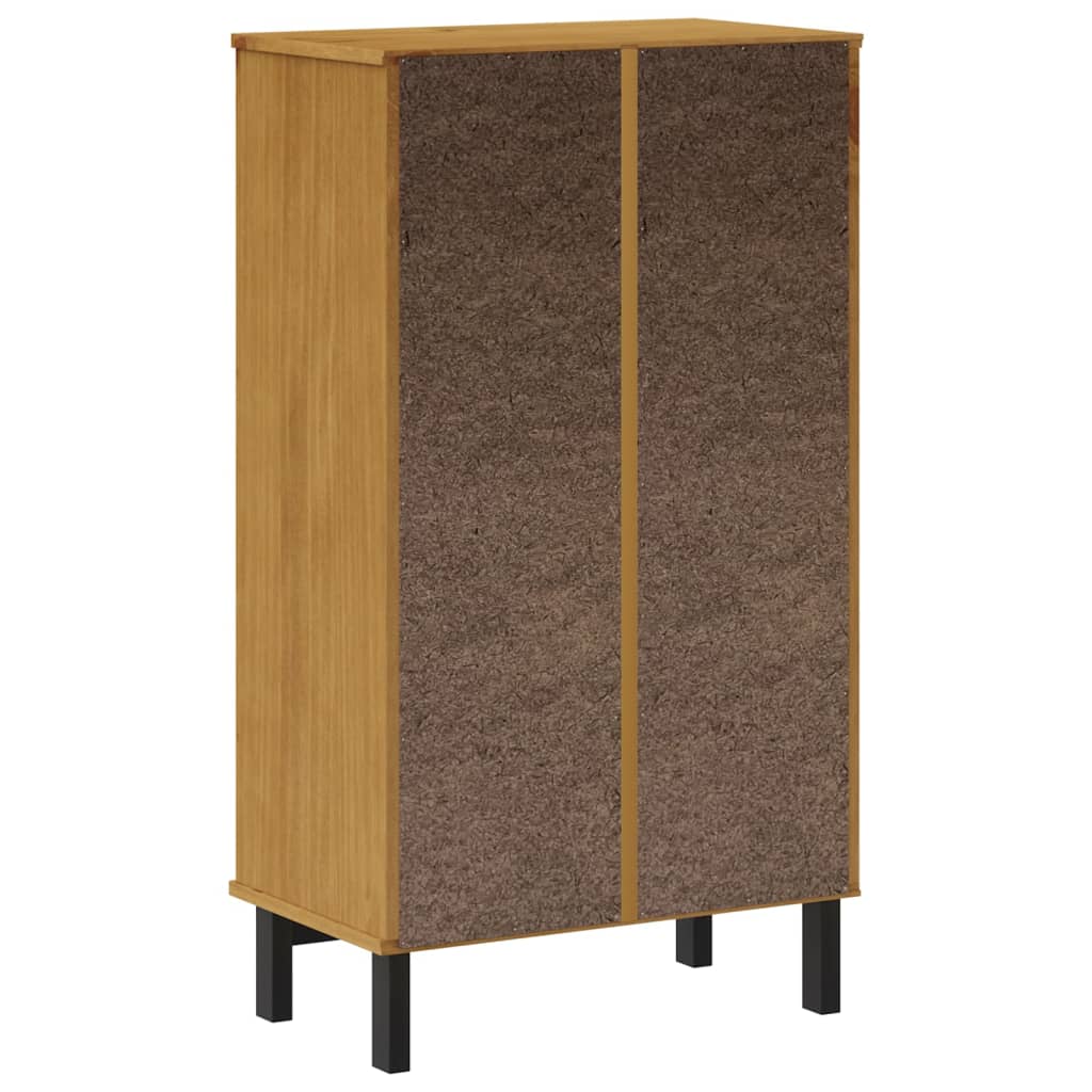 Schuhschrank FLAM 59,5x35x107 cm Massivholz Kiefer