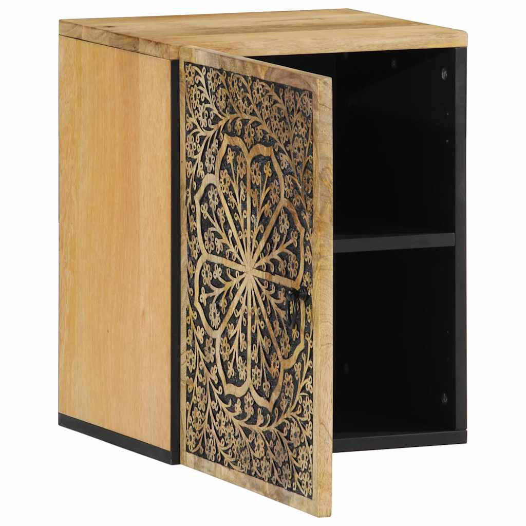 Bad-Wandschrank 38x33x48 cm Massivholz Mango