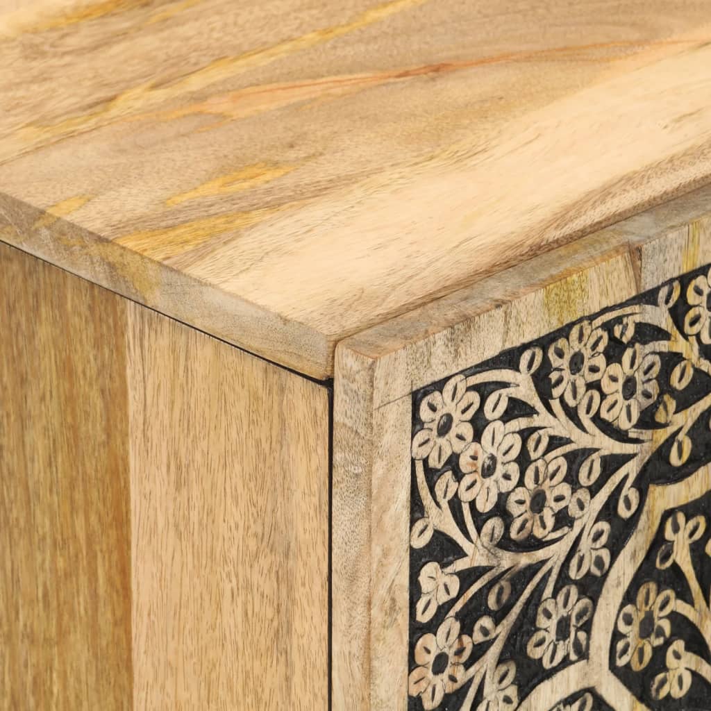Badschrank 38x33x58 cm Massivholz Mango