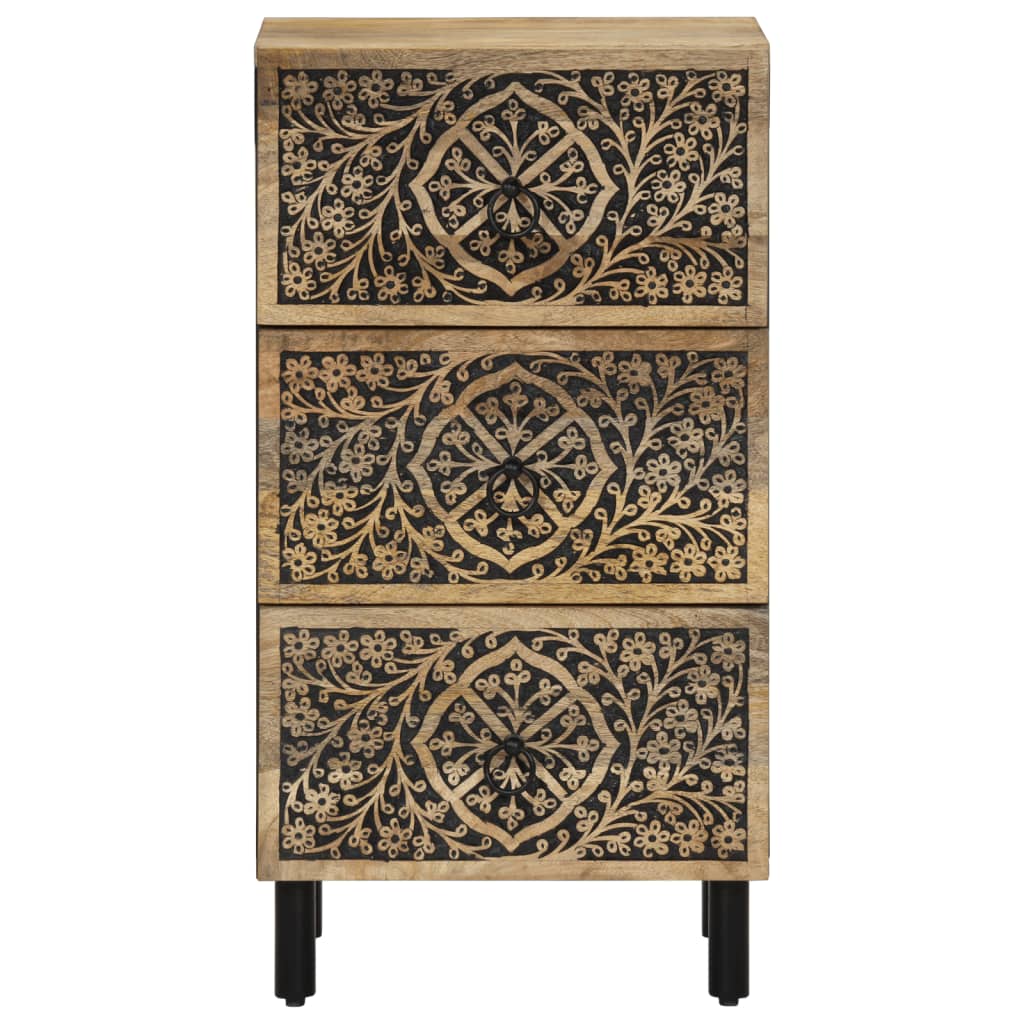 Beistellschrank 40x33x75 cm Massivholz Mango