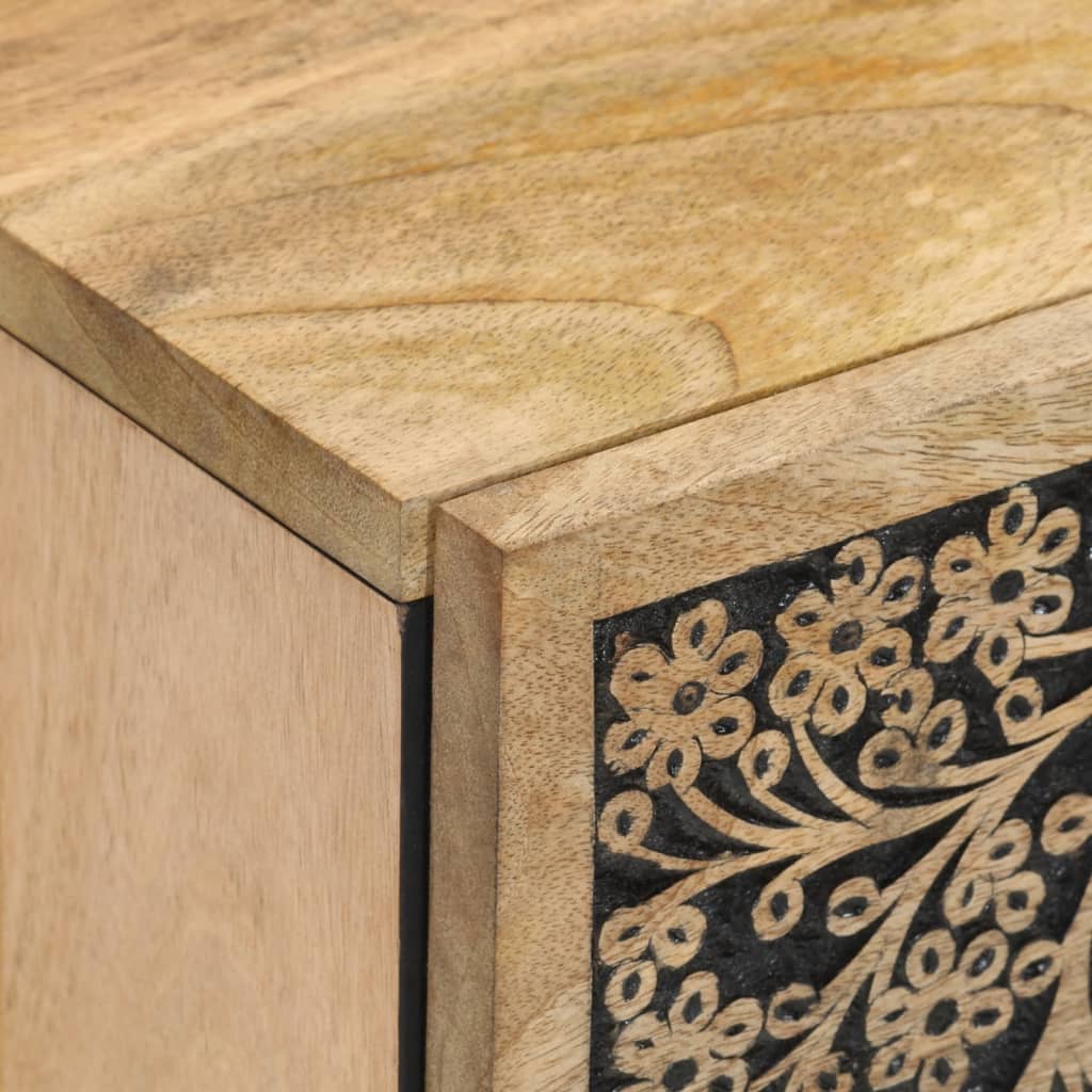 Beistellschrank 40x33x75 cm Massivholz Mango