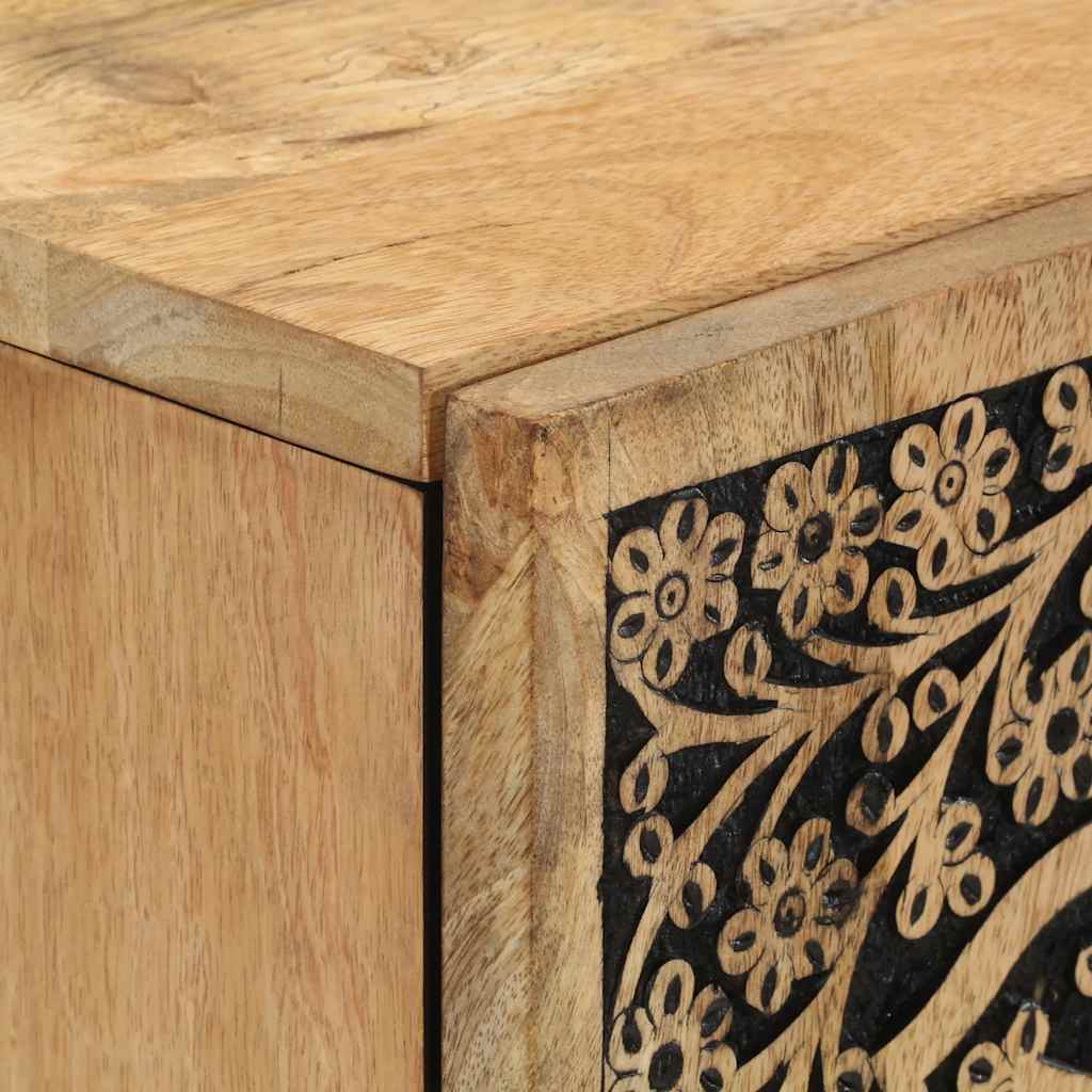 Beistellschrank 40x33x110 cm Massivholz Mango
