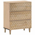 Beistellschrank 60x33x75 cm Massivholz Mango