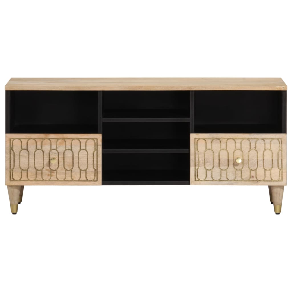 TV-Schrank 100x33x46 cm Massivholz Mango