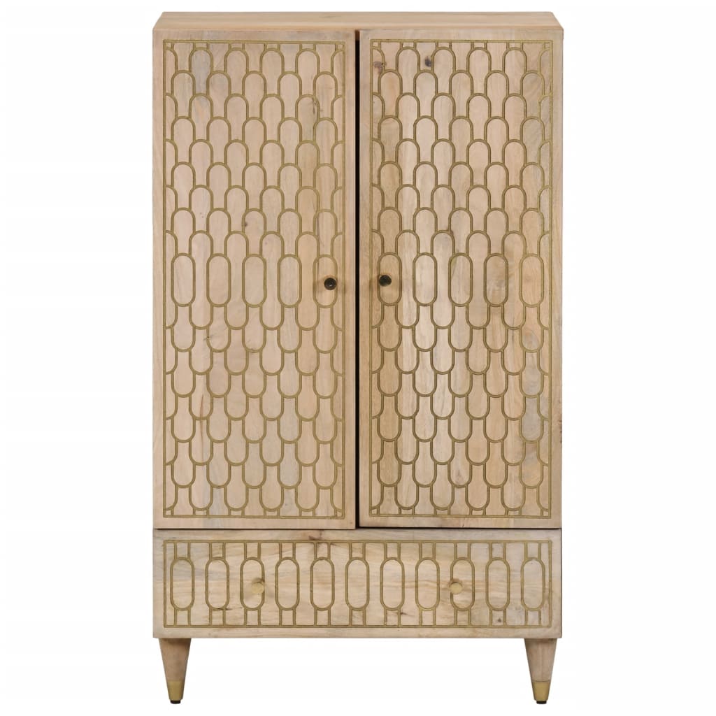 Highboard 60x33x100 cm Massivholz Mango