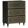 Beistellschrank 60x33x75 cm Massivholz Mango