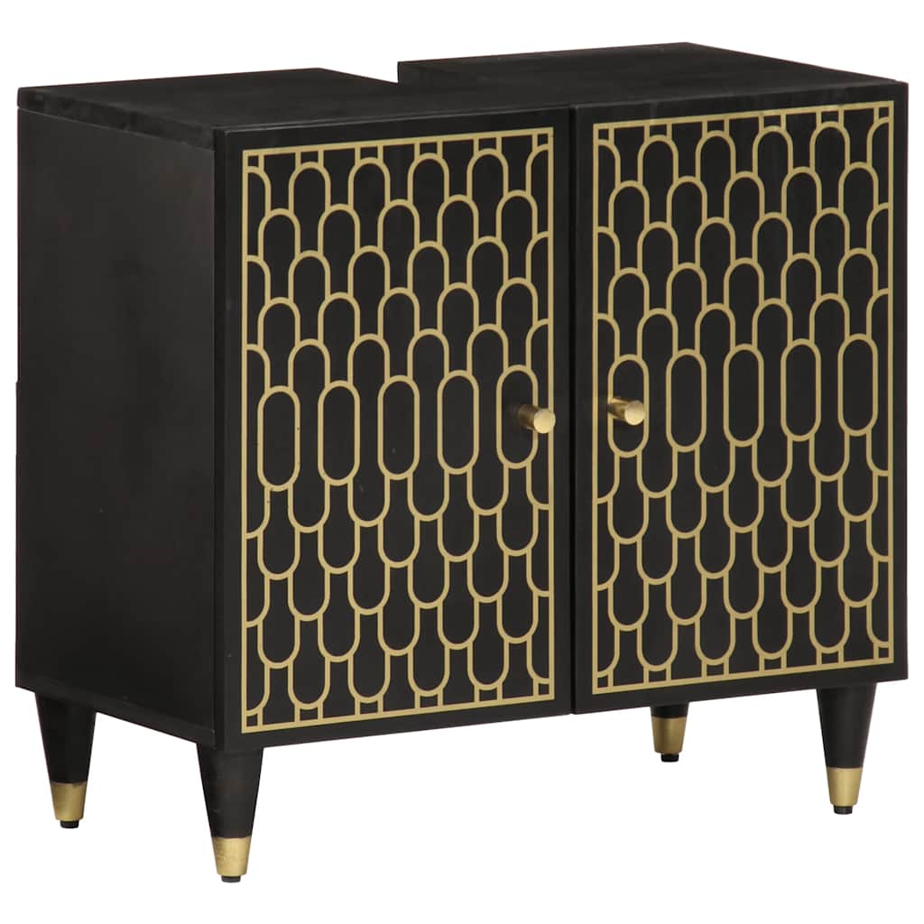 Waschbeckenunterschrank 62x33x58 cm Massivholz Mango