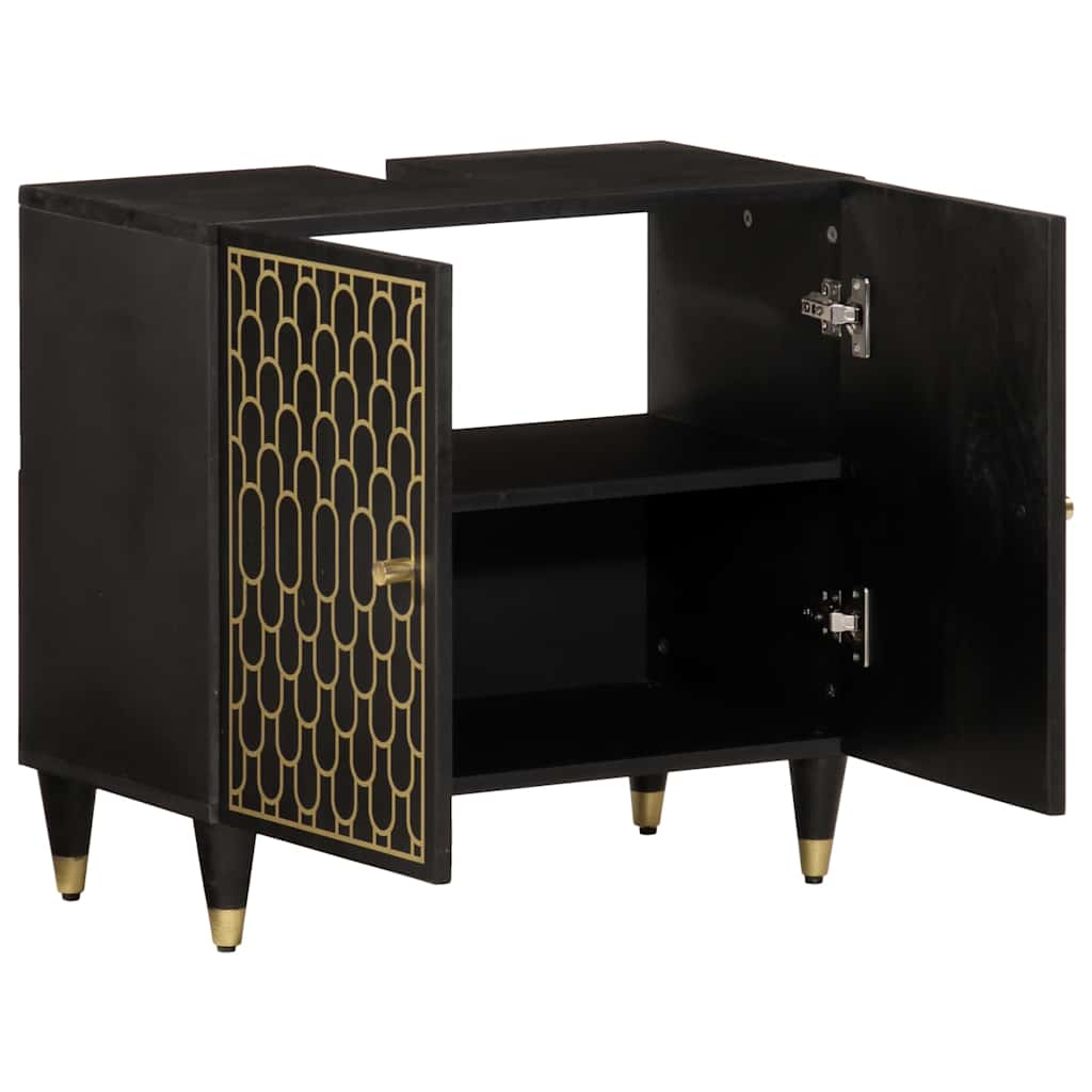 Waschbeckenunterschrank 62x33x58 cm Massivholz Mango