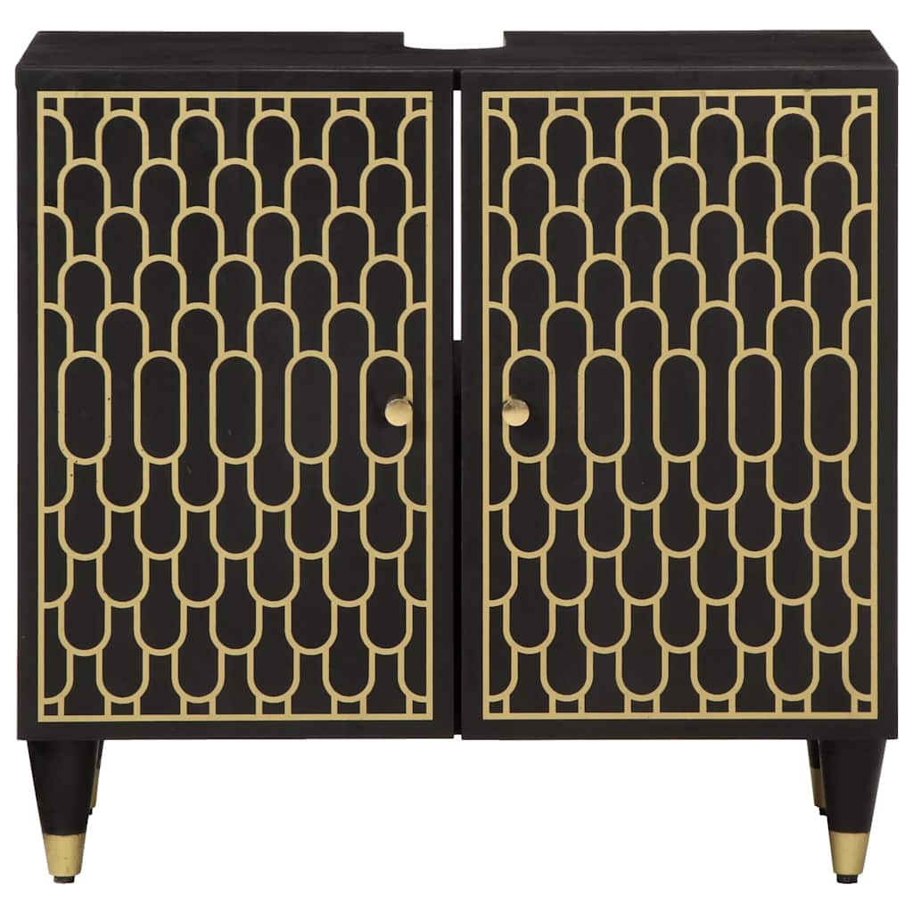 Waschbeckenunterschrank 62x33x58 cm Massivholz Mango