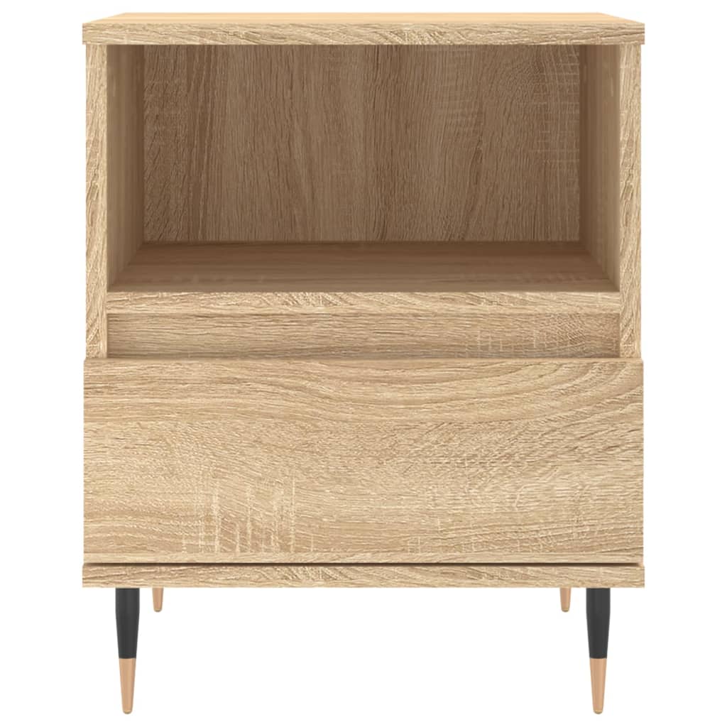 Nachttische 2 Stk. Sonoma-Eiche 40x35x50 cm Holzwerkstoff