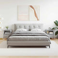Nachttische 2 Stk. Betongrau 40x35x50 cm Holzwerkstoff