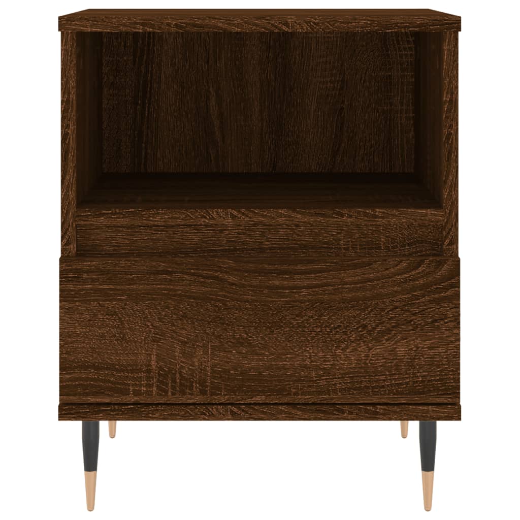 Nachttische 2 Stk. Braun Eichen-Optik 40x35x50 cm Holzwerkstoff